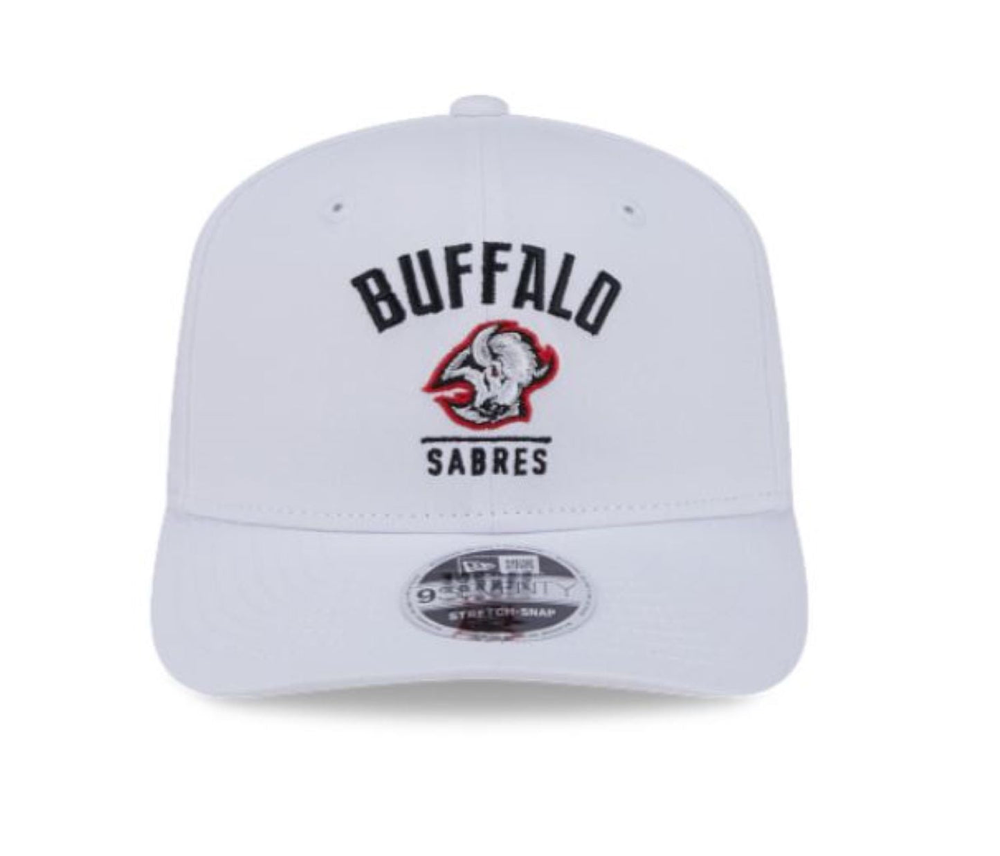 New Era 9SEVENTY NHL Buffalo Sabres Alternate Logo Stretch-Snap Adjustable Snapback Hat - White