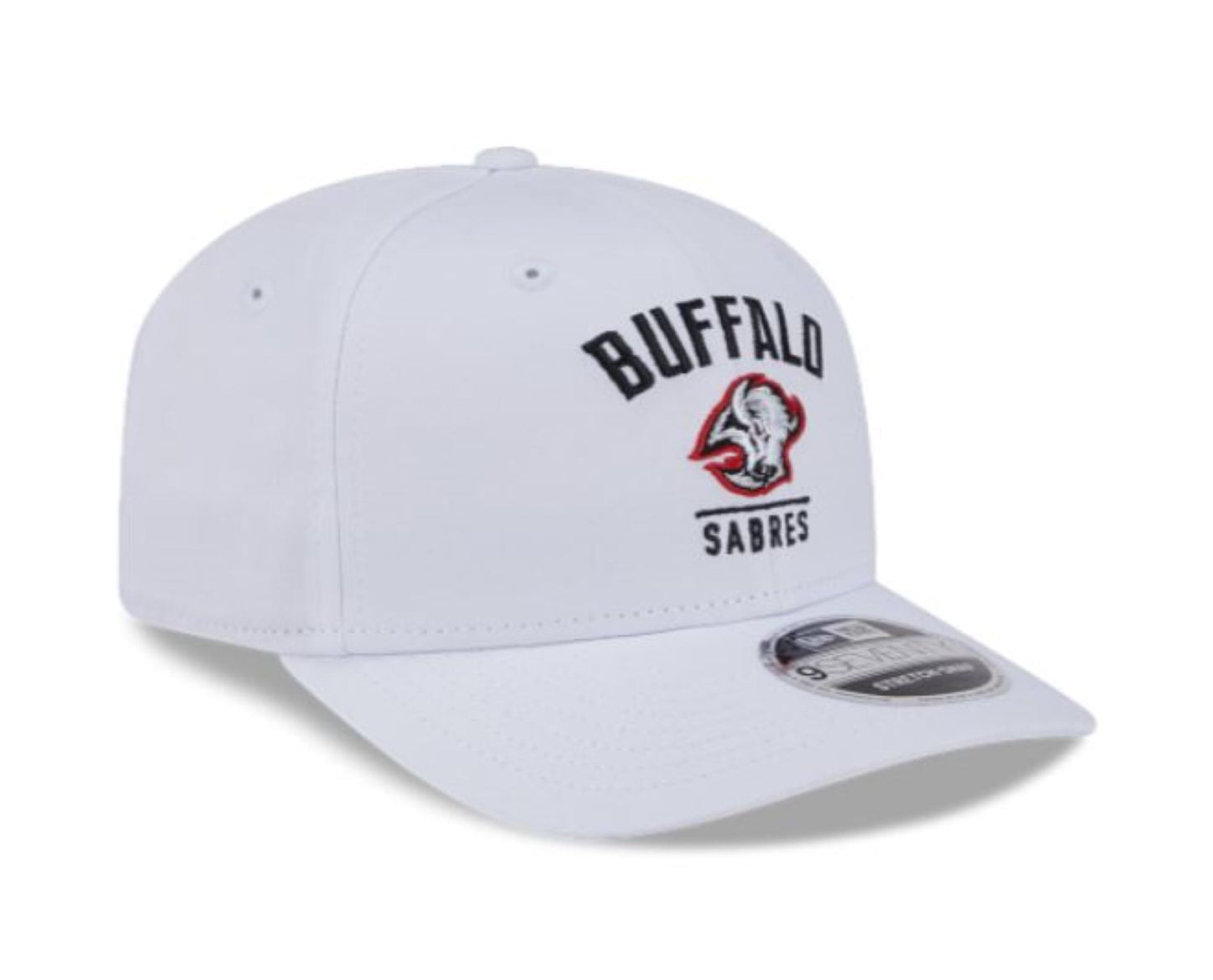 New Era 9SEVENTY NHL Buffalo Sabres Alternate Logo Stretch-Snap Adjustable Snapback Hat - White