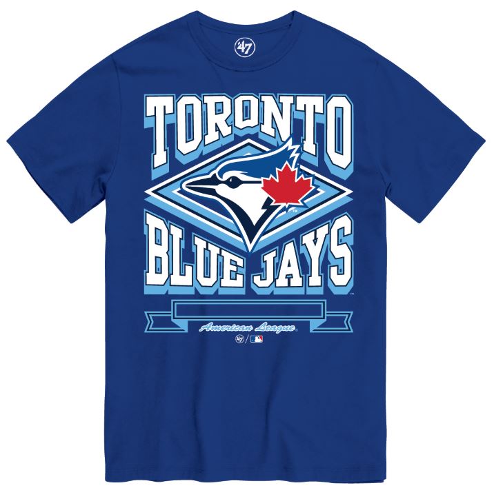 '47 MLB Toronto Blue Jays Heater Tee - Blue