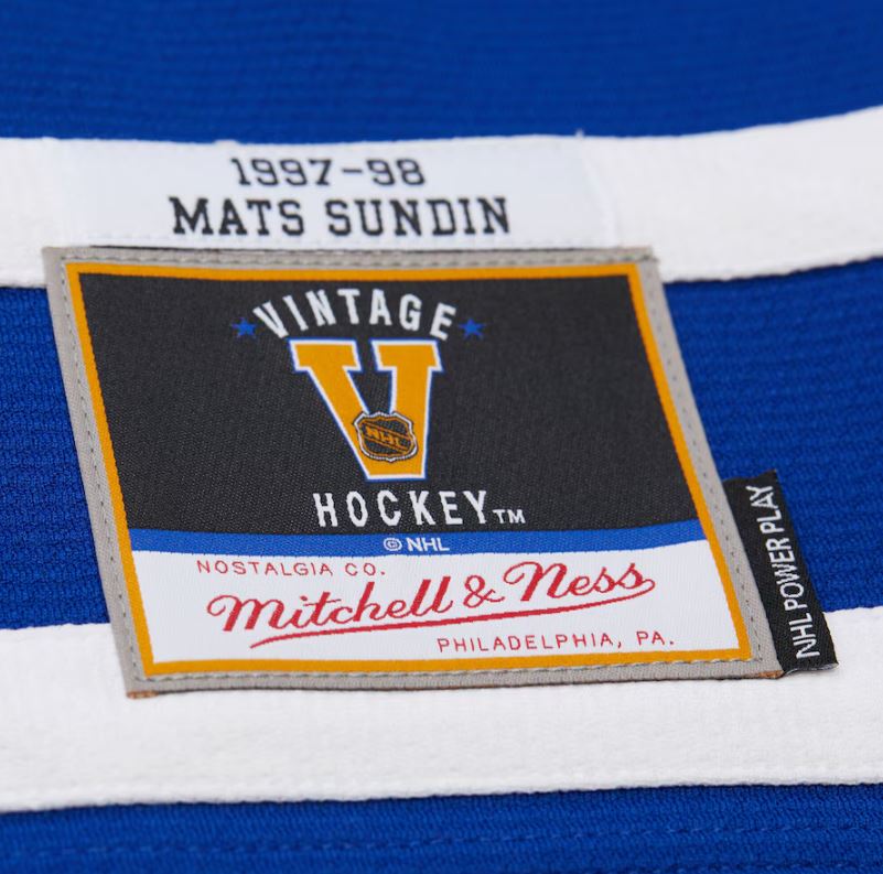 Men's Toronto Maple Leafs Mats Sundin Mitchell & Ness 1997/98 Throwback Powerplay Jersey - Royal Blue