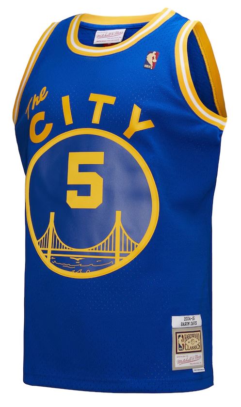 Mitchell & Ness NBA Golden State Warriors Baron Davis #5 2004-05 HWC Swingman Jersey - Royal Blue