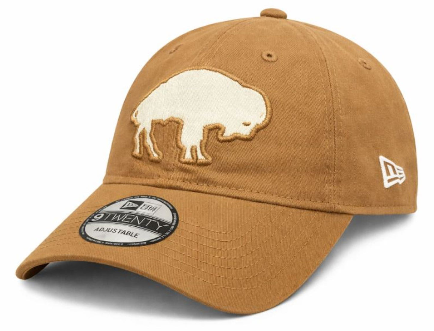 New Era 9TWENTY NFL Buffalo Bills Stamp Fabric Applique Adjustable Hat - Brown