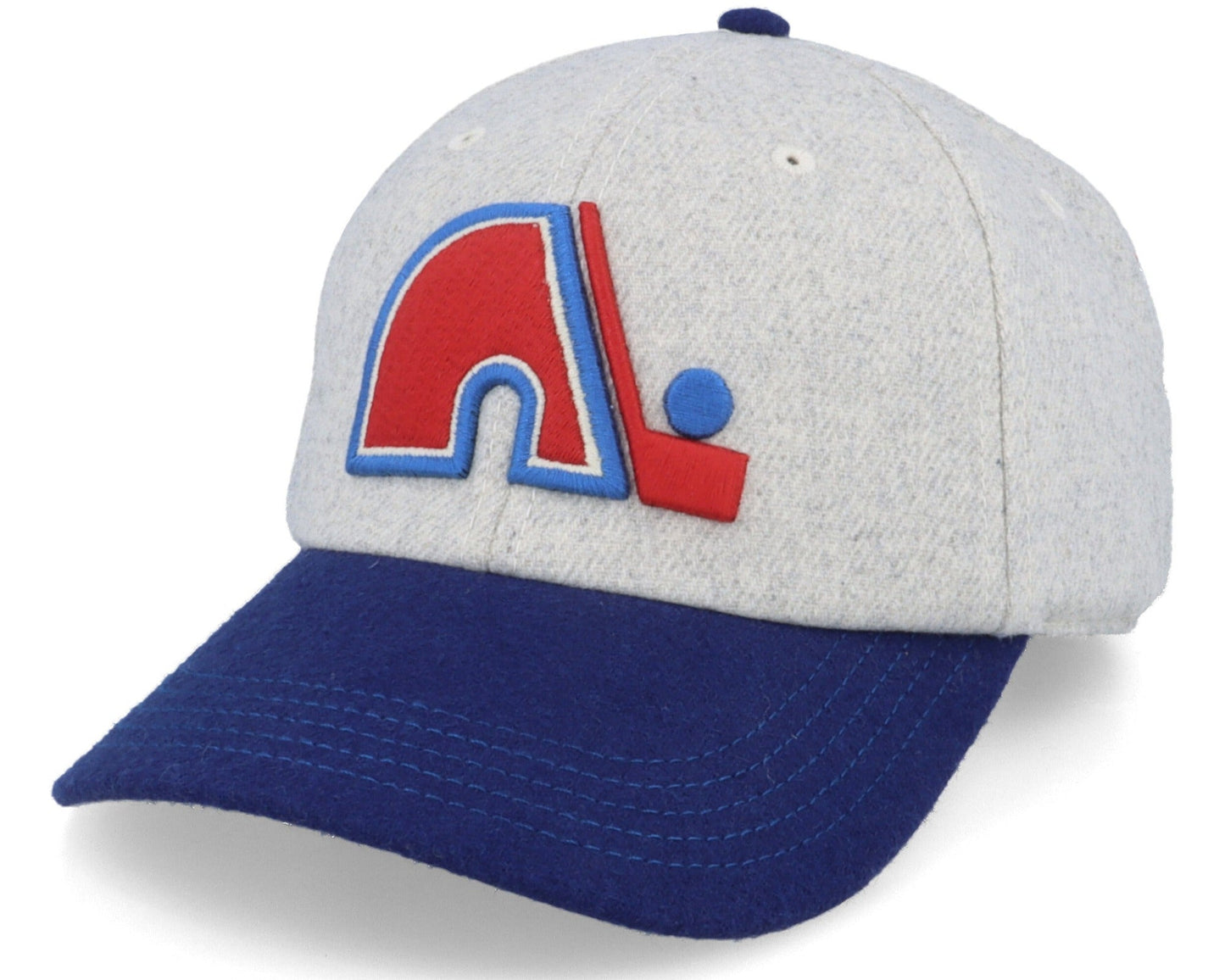 Quebec Nordiques NHL Archive Legend Heather Grey/Blue Dad Cap - American Needle