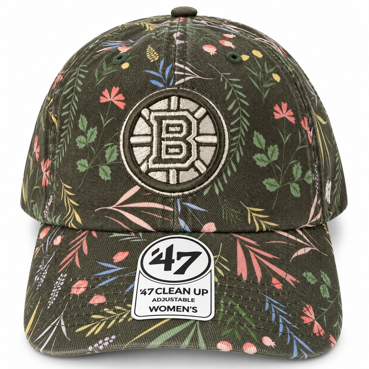 '47 NFL Boston Bruins Women's Verbena Clean Up Adjustable Hat - Green Floral