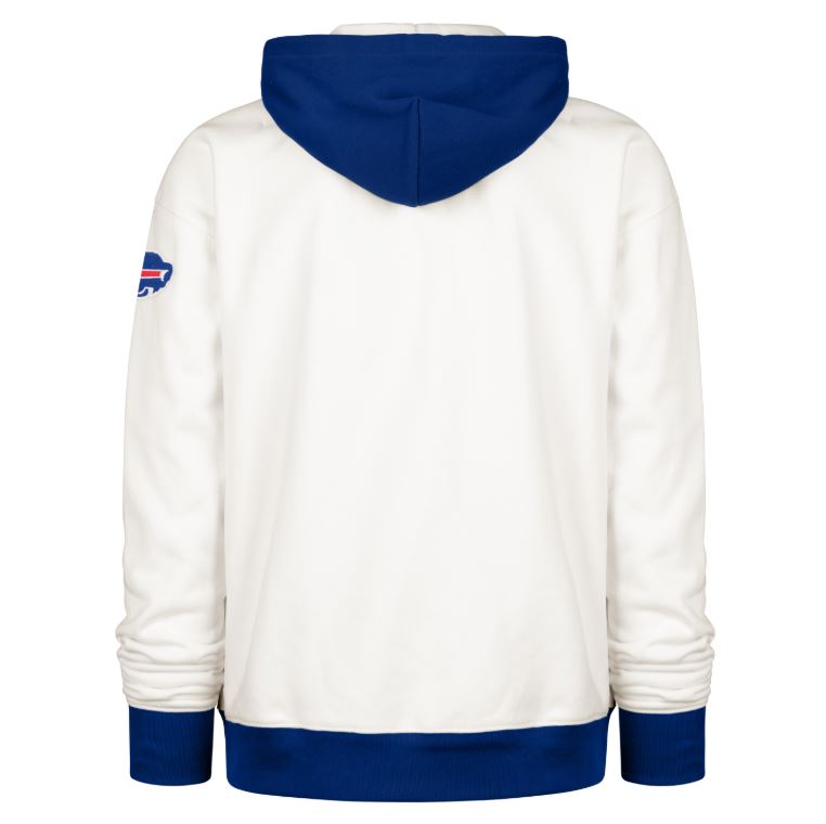 '47 NFL Buffalo Bills Golden Age Skipper Original Hoodie - White / Blue