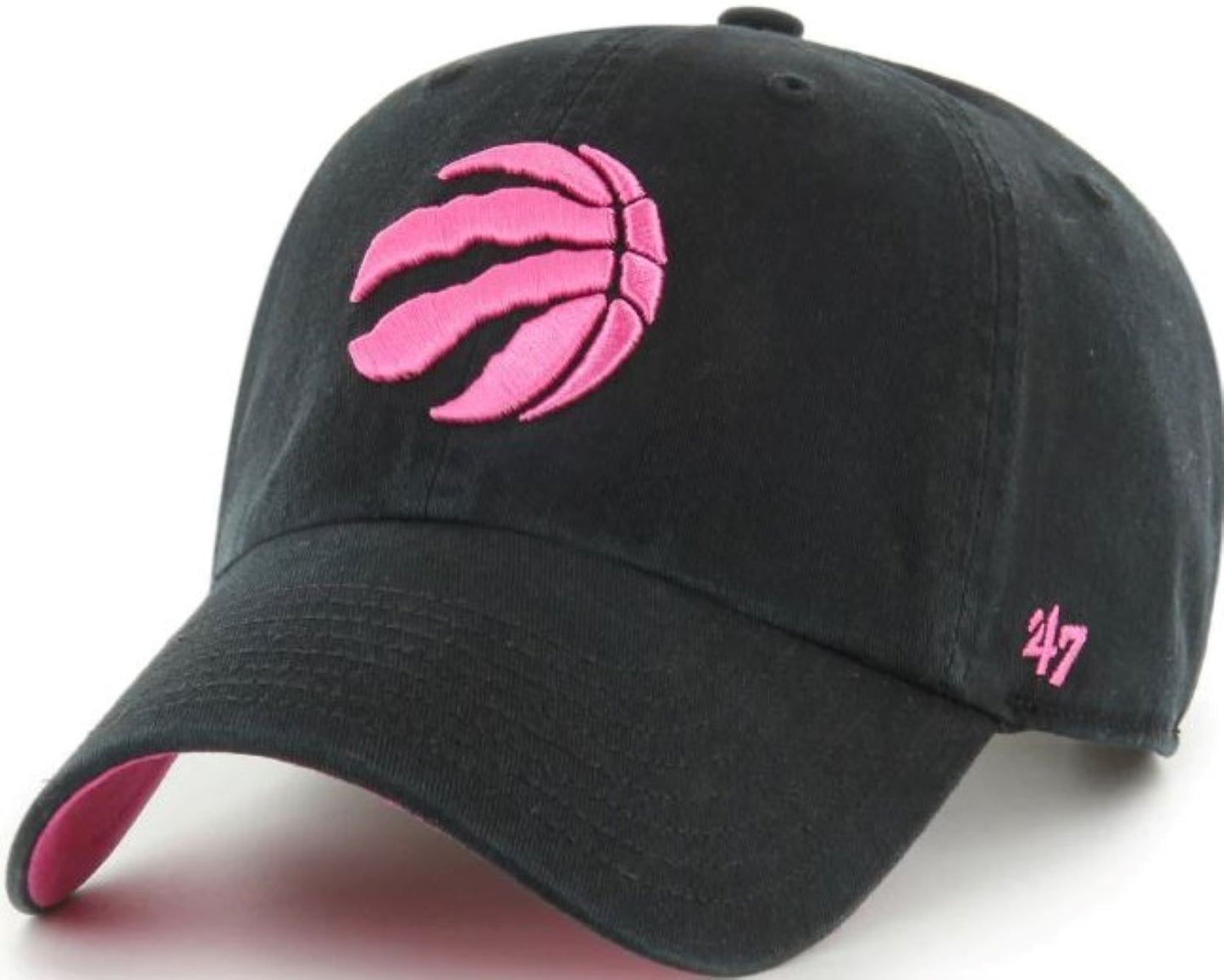 '47 Clean Up NBA Toronto Raptors Cotton Candy Adjustable Hat - Black