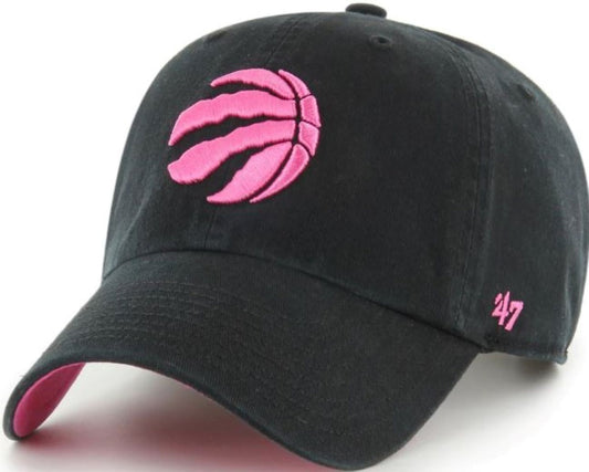 '47 Clean Up NBA Toronto Raptors Cotton Candy Adjustable Hat - Black