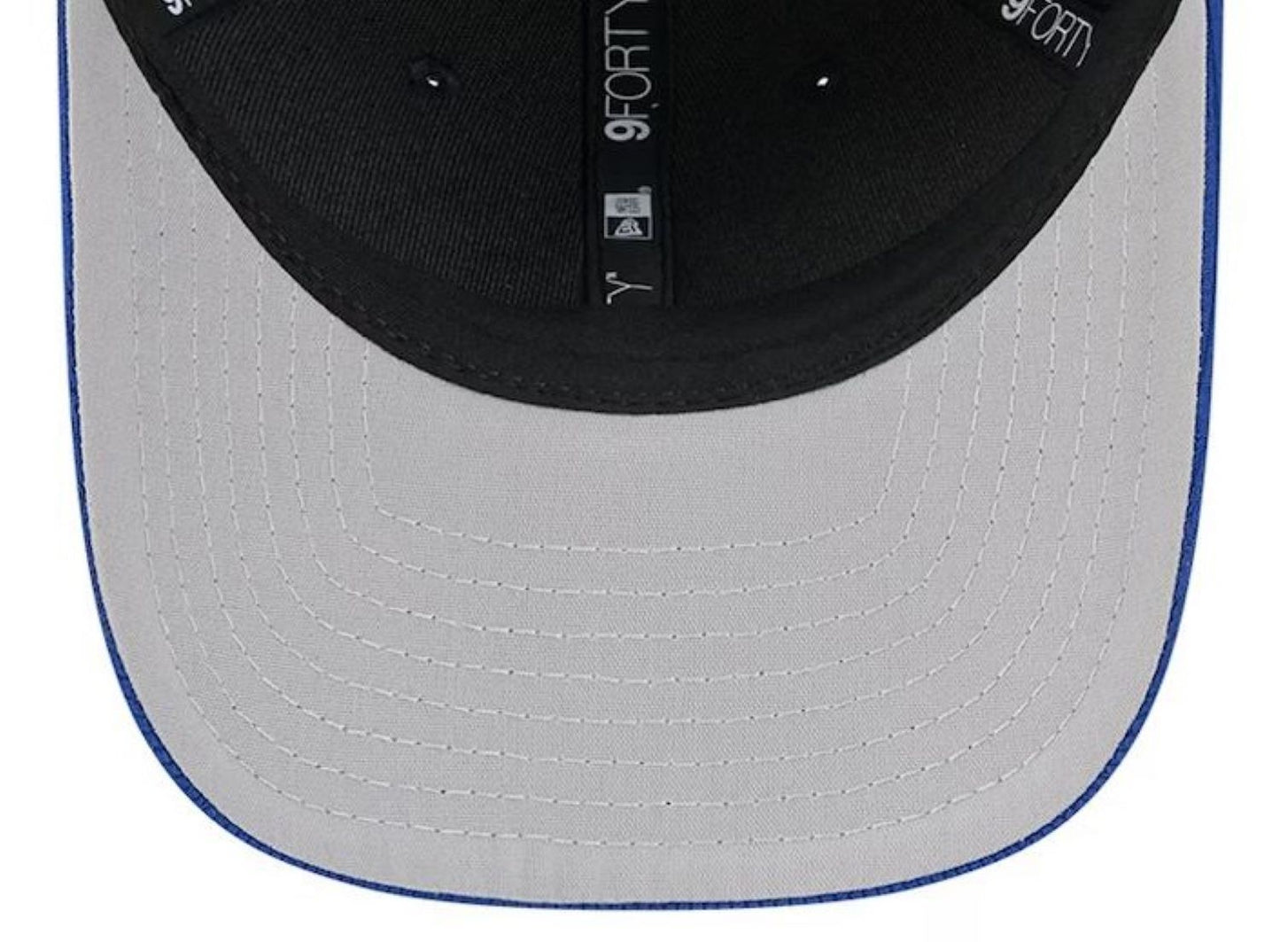 New Era 9FORTY M-Crown MLB Toronto Blue Jays City Connect Batting Practice Two Tone Adjustable Snapback Hat - Black/Blue