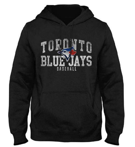 Bulletin MLB Toronto Blue Jays Baseball Graphic Pullover Hoodie - Black