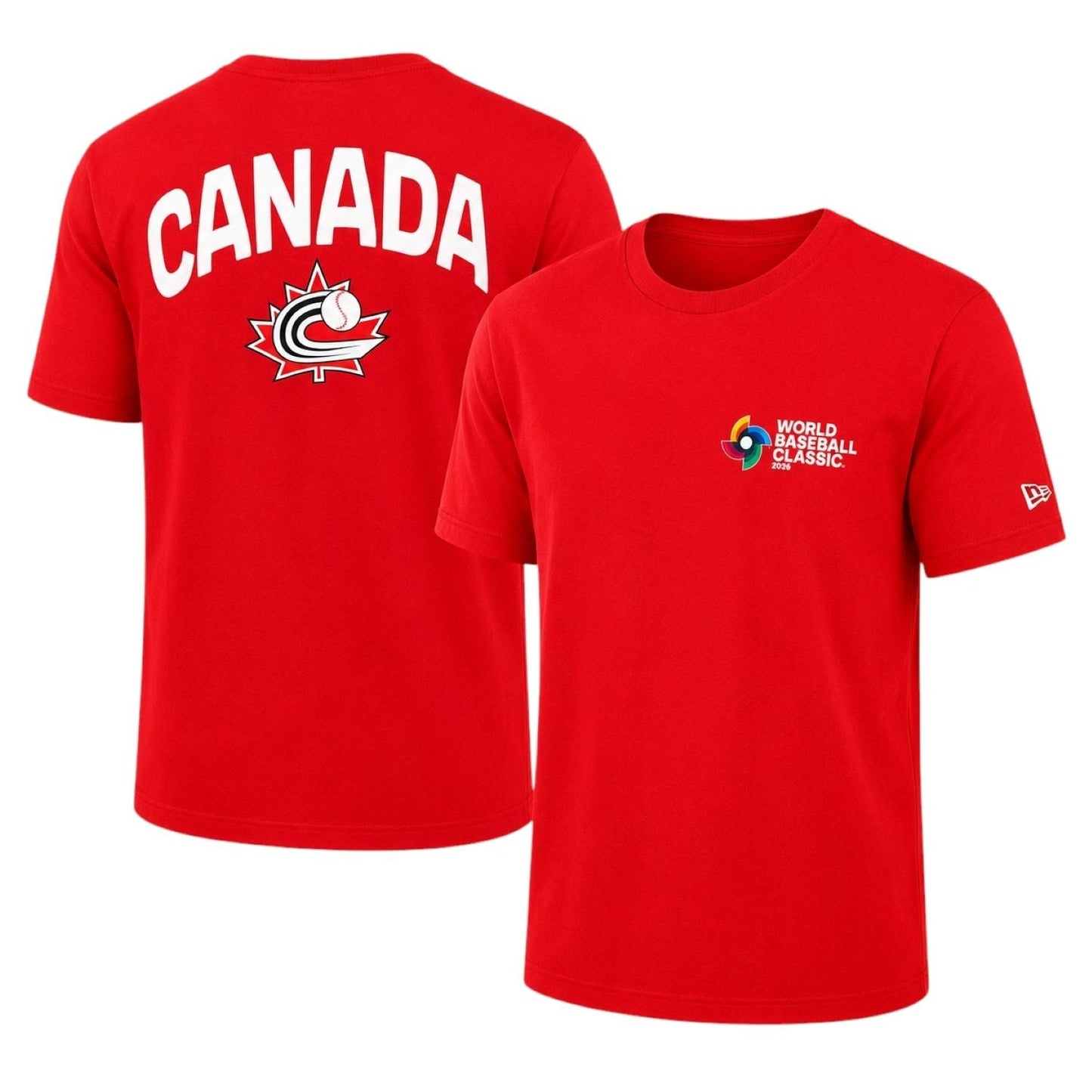 New Era World Baseball Classic 2026 Team Canada T-Shirt - Red