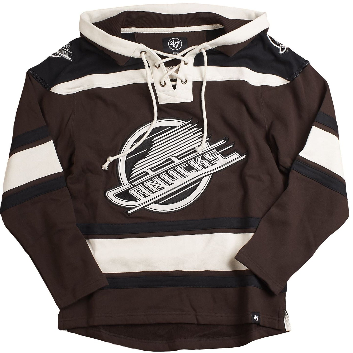 '47 NHL Vancouver Canucks Lacer Fleece Hoodie - Brown