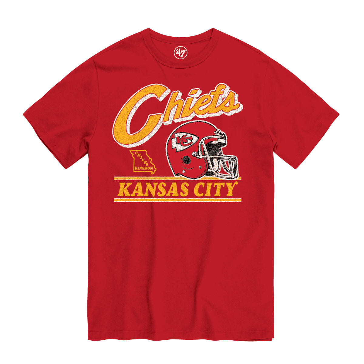 '47 NFL Kansas City Chiefs Fly By T Shirt - Red