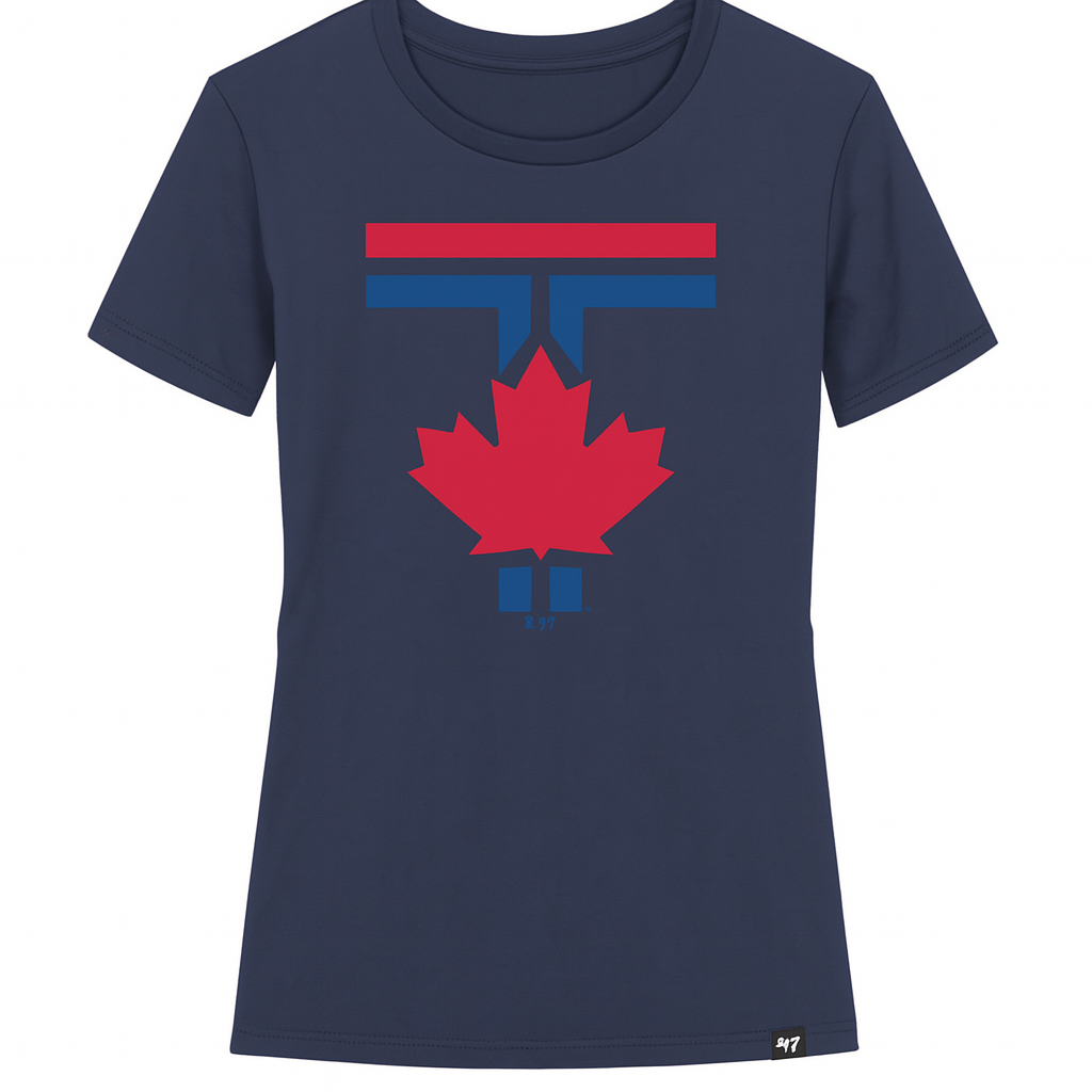 47 MLB Toronto Blue Jays City Connect Women's Premier Frankie T-Shirt - Navy