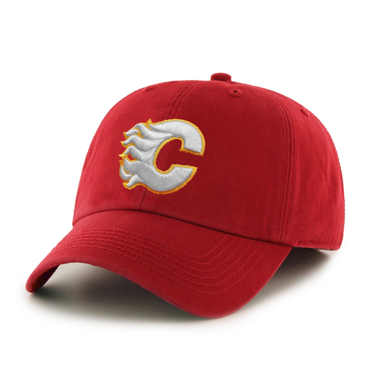 Red Calgary Flames NHL Blue Line Cap - American Needle