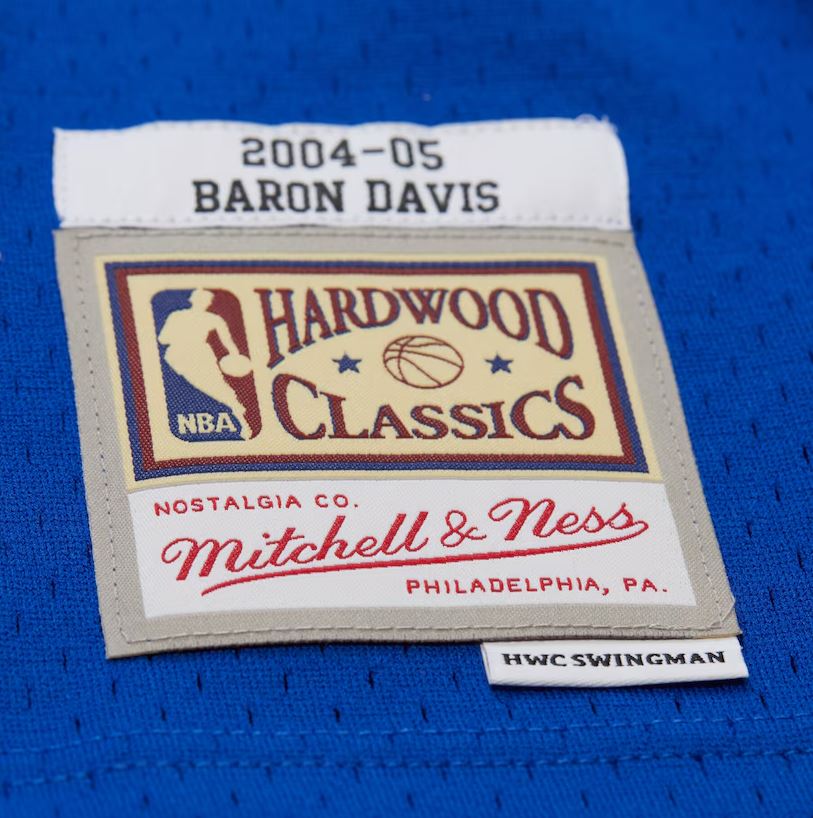 Mitchell & Ness NBA Golden State Warriors Baron Davis #5 2004-05 HWC Swingman Jersey - Royal Blue