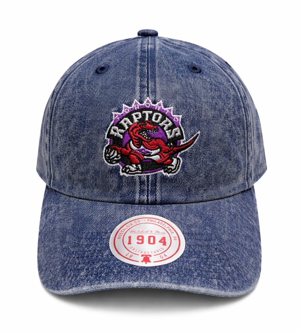 Mitchell & Ness NBA Toronto Raptors Vintage Denim 1904 Unstructued Adjustable Hat - Blue