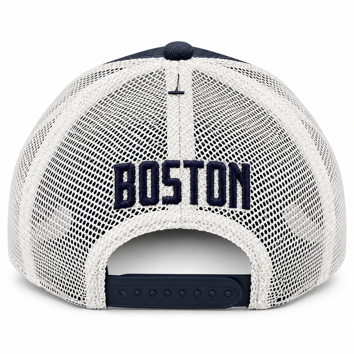 Nike MLB Boston Red Sox Rise Cap Mesh Trucker Adjustable Snapback Hat – Navy/White