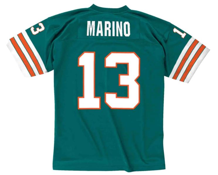 Mitchell & Ness NFL Dan Marino #13 Miami Dolphins 1984 Legacy Jersey - Teal