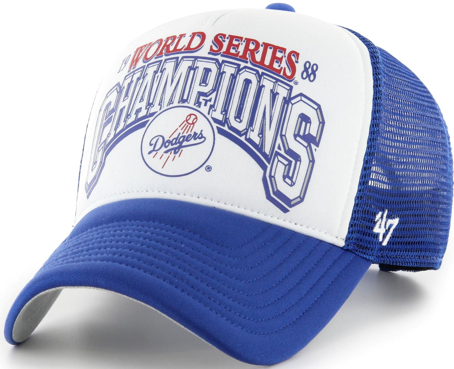 47 Offside MLB Los Angeles Dodgers Foam Champ World Series Snapback Hat - Blue