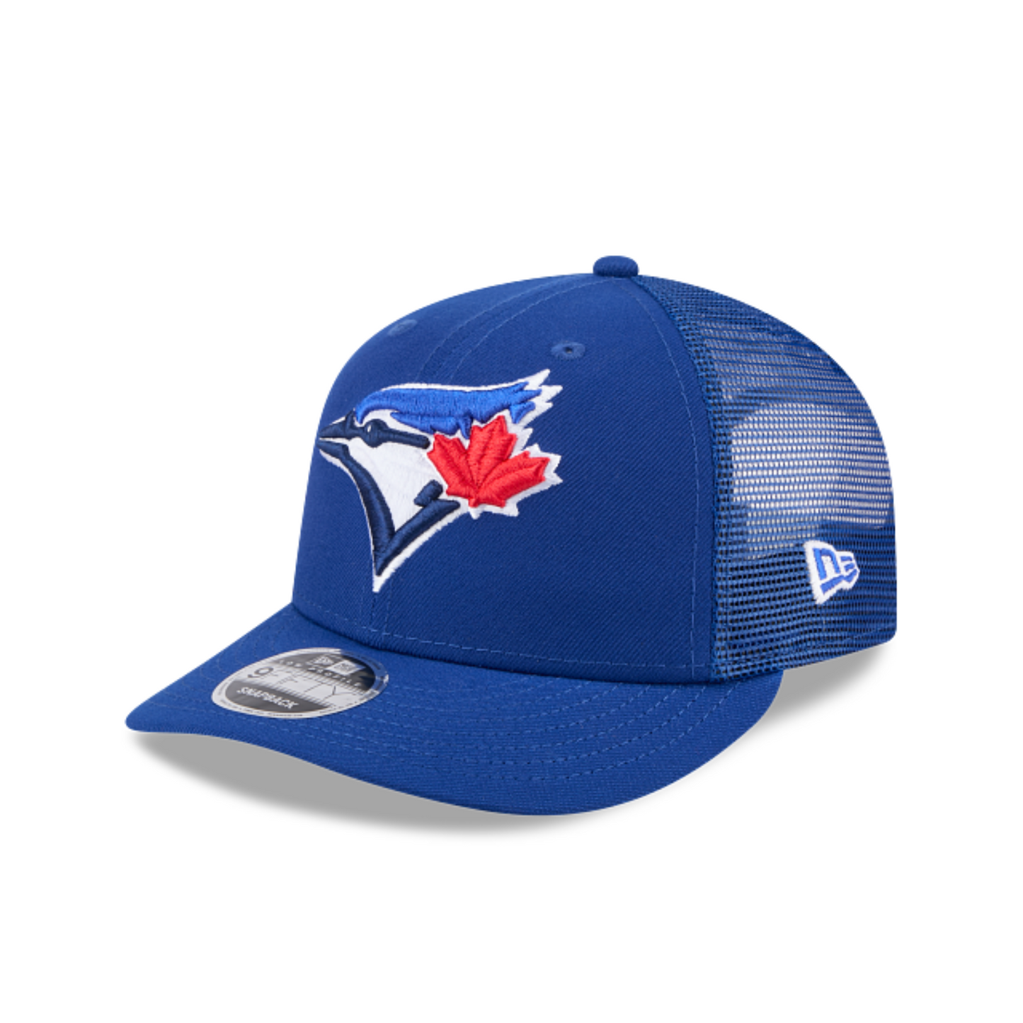 New Era 9Fifty MLB Toronto Blue Jays Low Profile Trucker Adjustable Snapback Hat - Royal Blue