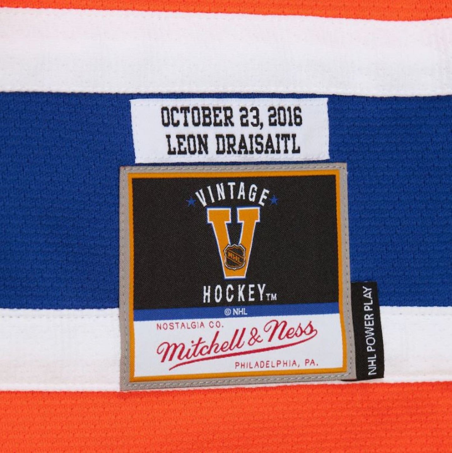 Mitchell & Ness NHL Edmonton Oilers Leon Draisaitl #29 2016 Heritage Power Play Jersey - Orange