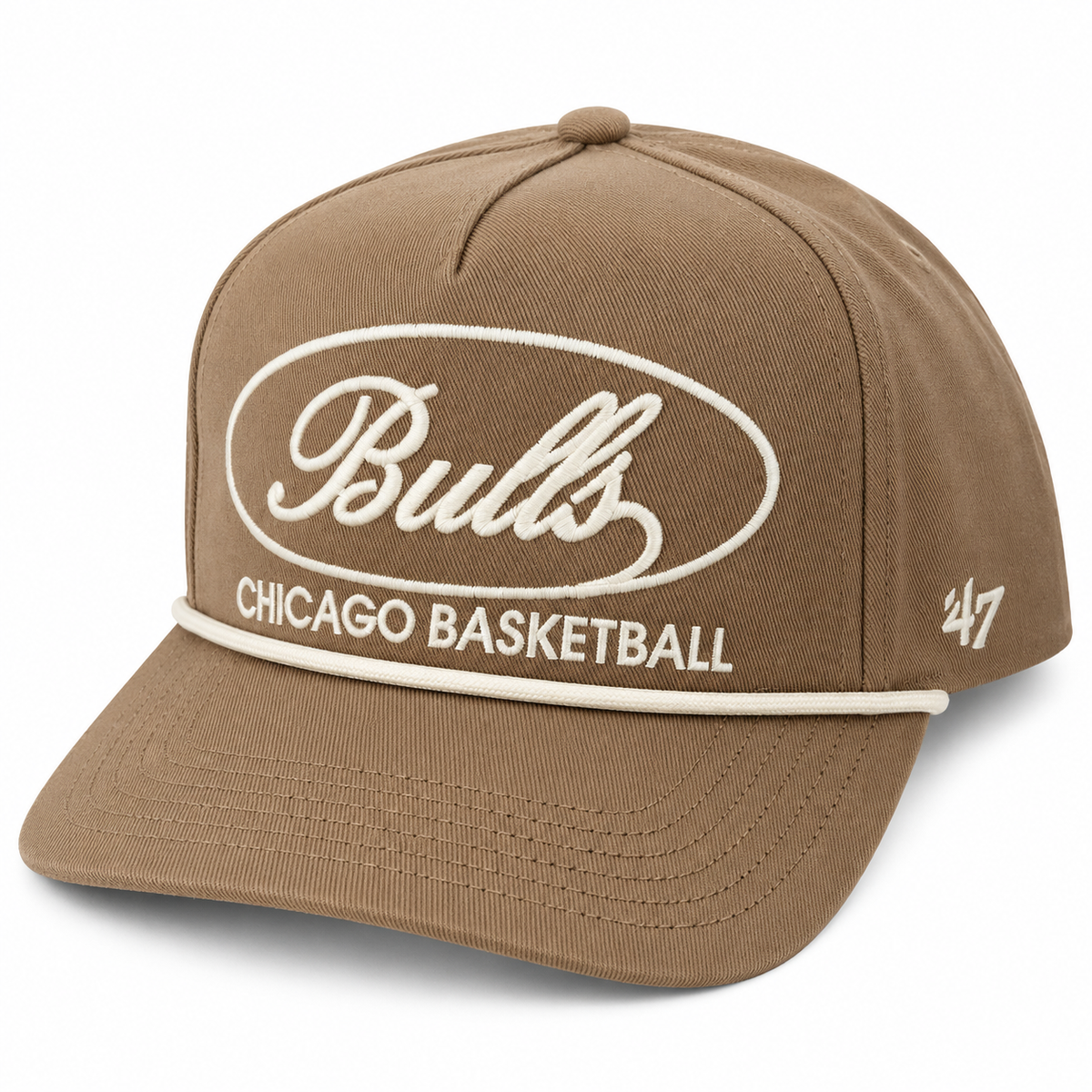 '47 brand chicago bulls rope hitch adjustable hat- Khaki