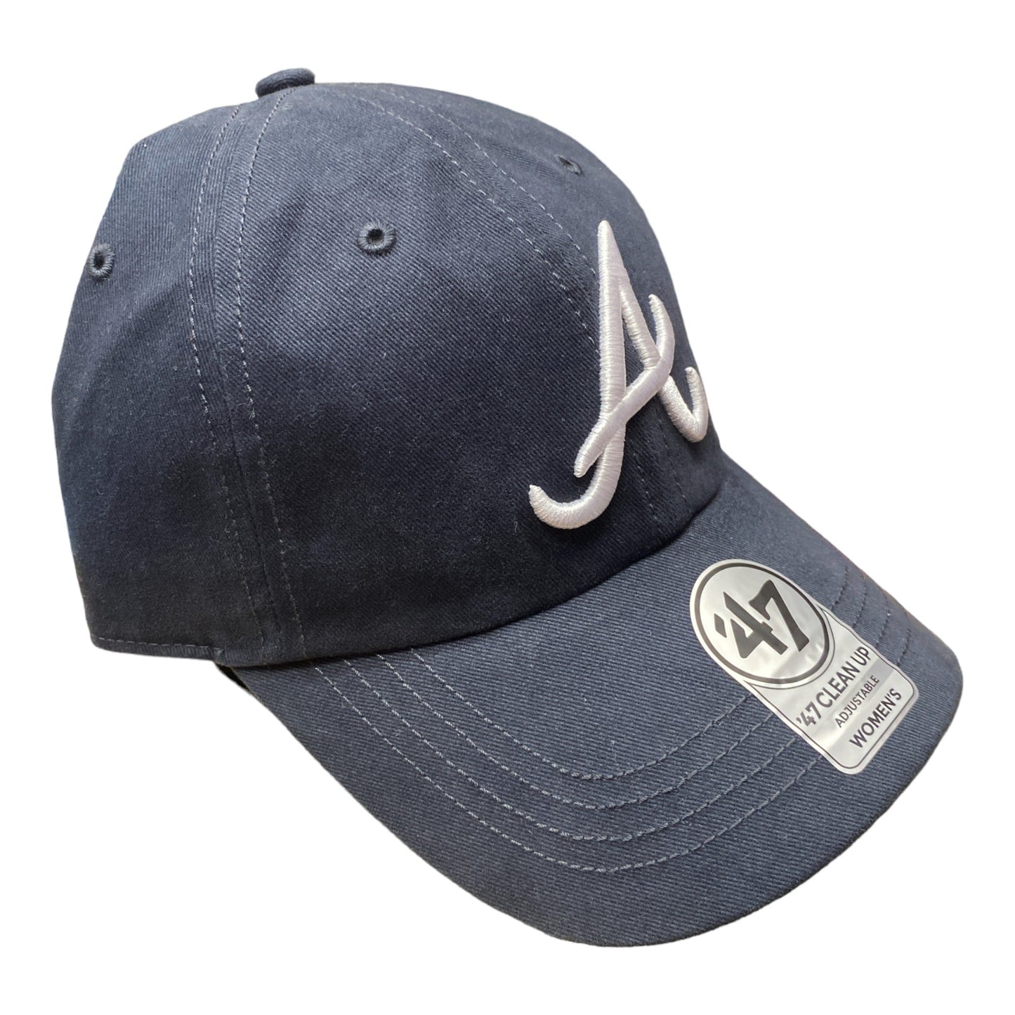 Women's Atlanta Braves '47 Brand Clean Up MLB Navy Adjustable Cap