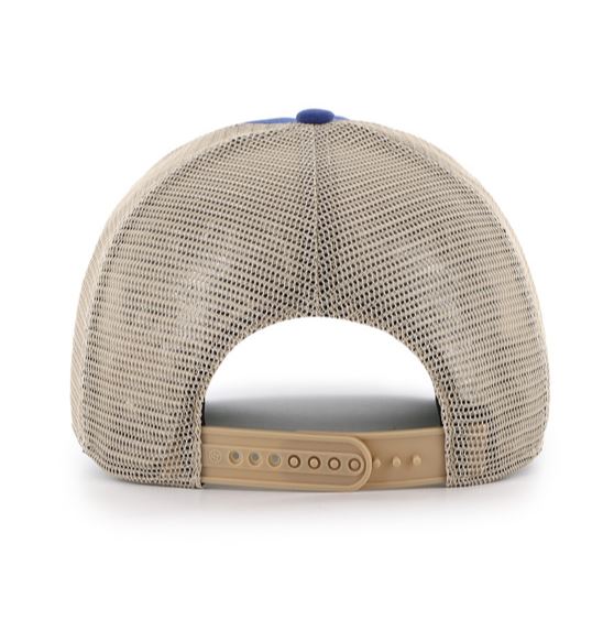 '47 NHL Edmonton Oilers Squamish Hitch Mesh Snapback Hat - Blue