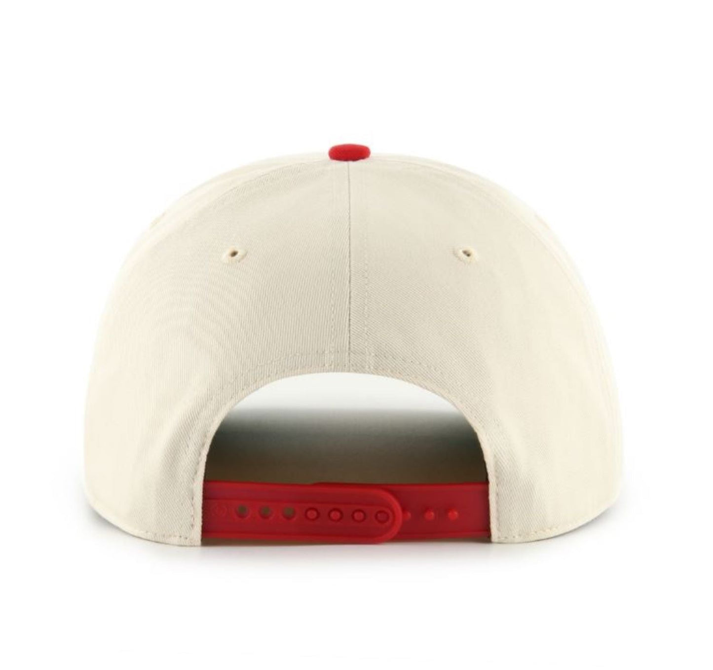 '47 NHL Calgary Flames Natural Rope TT Hitch Adjustable Snapback Hat - Beige/Red