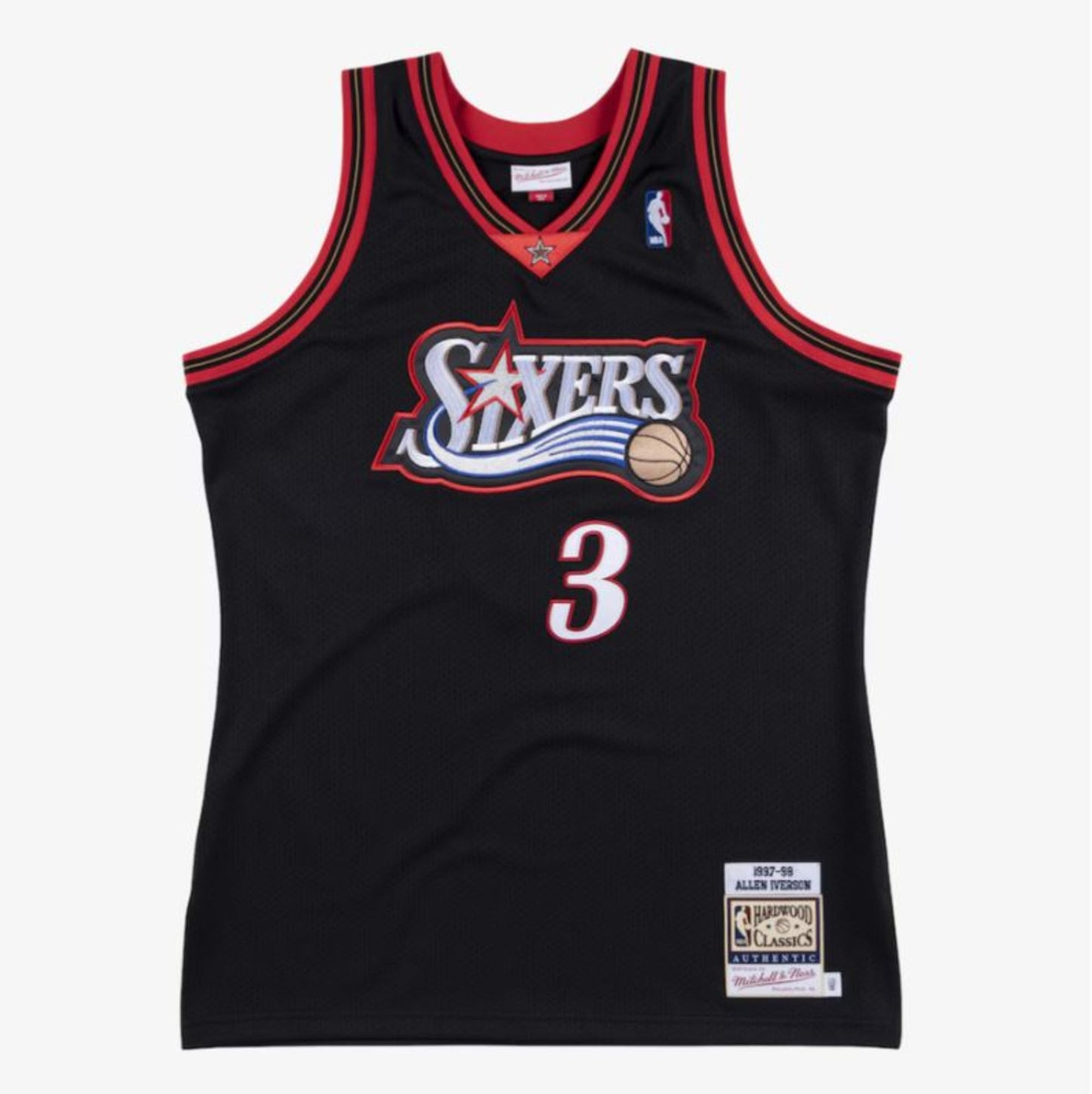 Mitchell & Ness Men's NBA Allen Iverson Philadelphia 76ers 1997/98 AUTHENTIC Jersey - Black