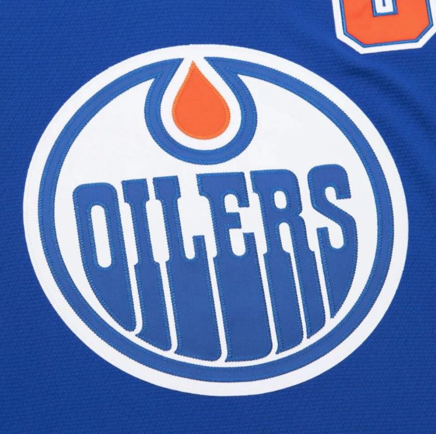 Mitchell & Ness NHL Edmonton Oilers Wayne Gretzky Vintage 1986-87 Power Play Jersey - Blue/Orange