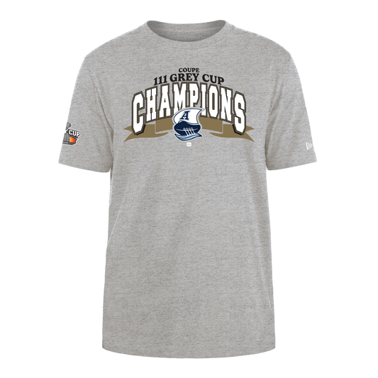 New Era Toronto Argonauts CFL 2024 Grey Cup Championship T Shirt- Grey
