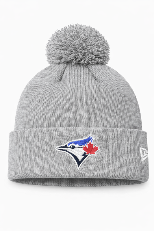 New Era MLB Toronto Blue Jays Cuffed Knit Beanie - Grey