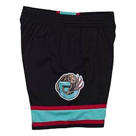 Memphis Grizzlies Mitchell & Ness 2001-02 Hardwood Classics Swingman Shorts - Black and Teal