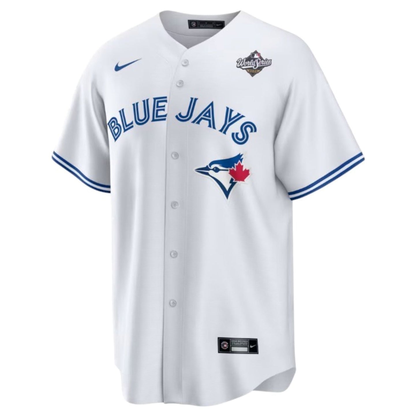 Nike MLB Toronto Blue Jays Vladimir Guerrero Jr. #27 Replica 2025 World Series Patch Jersey - White