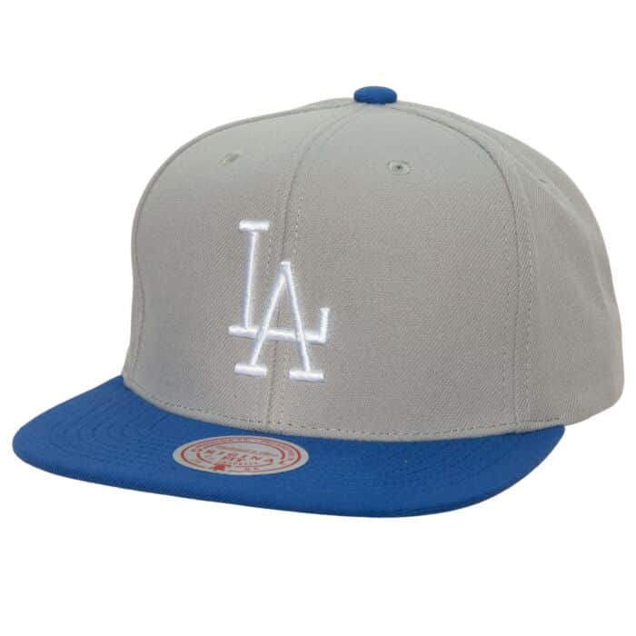 Los Angeles Dodgers MLB Mitchell & Ness Away Snapback Coop - Grey/Blue