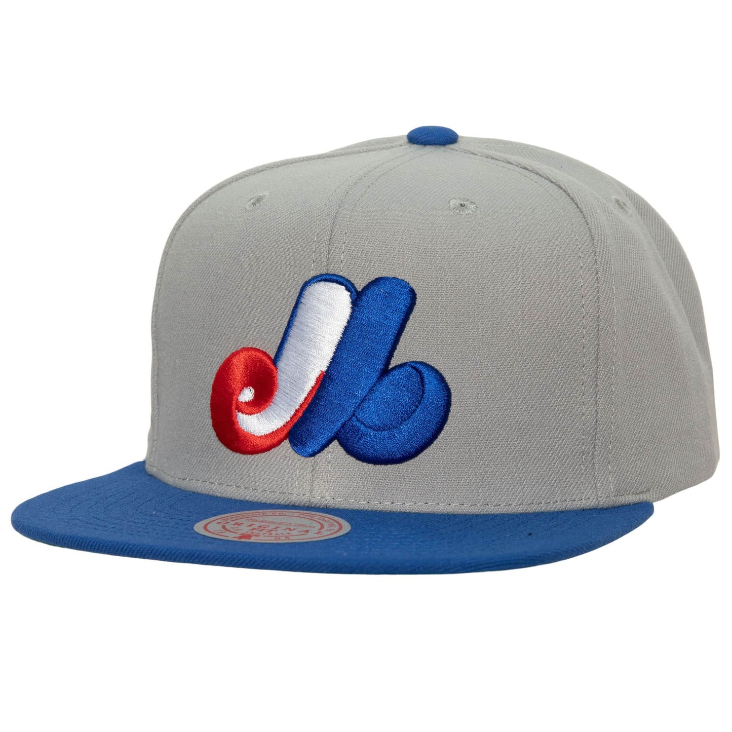 Montreal Expos Mitchell & Ness Away Snapback Coop - Grey/Blue