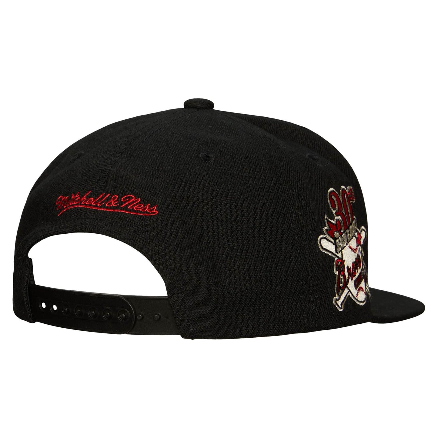 Atlanta Braves MLB Mitchell & Ness Team Classic Snapback Coop - Black