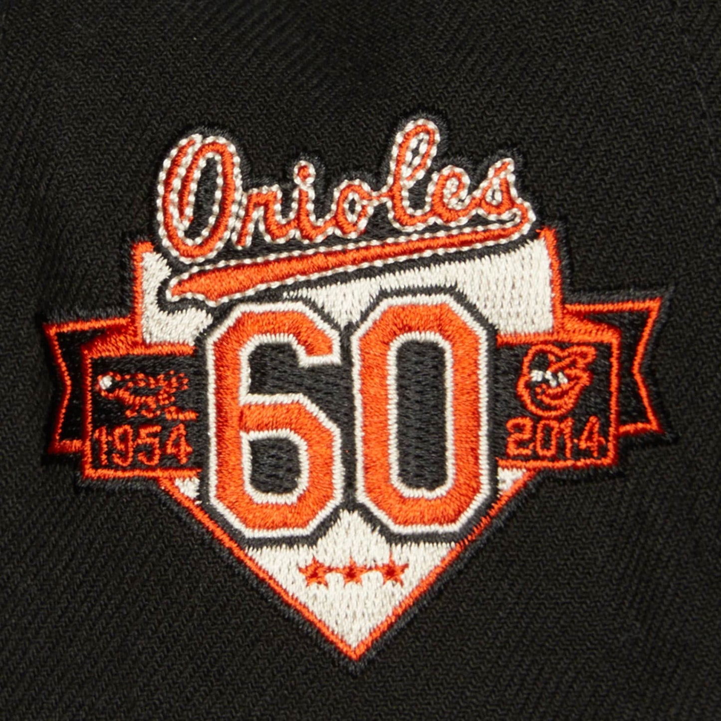 Baltimore Orioles MLB Mitchell & Ness Team Classic Snapback Coop - Black