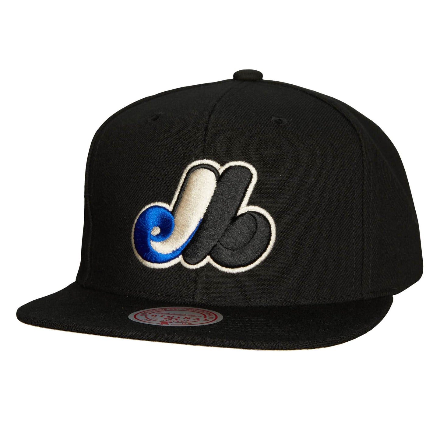 Montreal Expos Mitchell & Ness MLB Team Classic Snapback Coop - Black