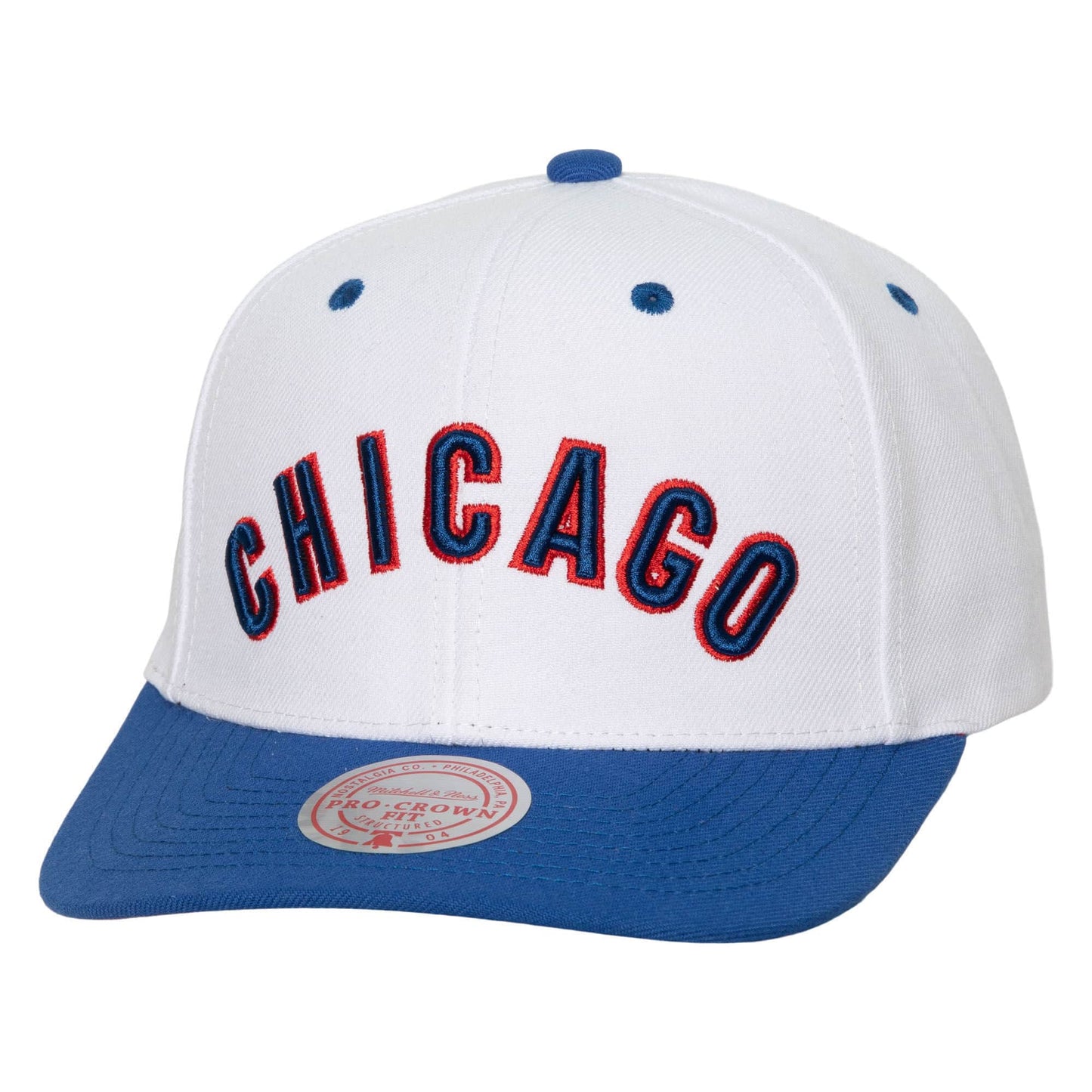 Chicago Cubs MLB Mitchell & Ness Evergreen Pro Snapback Coop - White