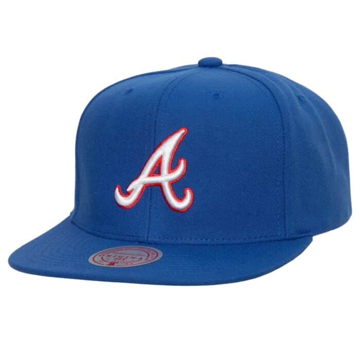 Atlanta Braves MLB Mitchell & Ness Evergreen Snapback Coop - Blue