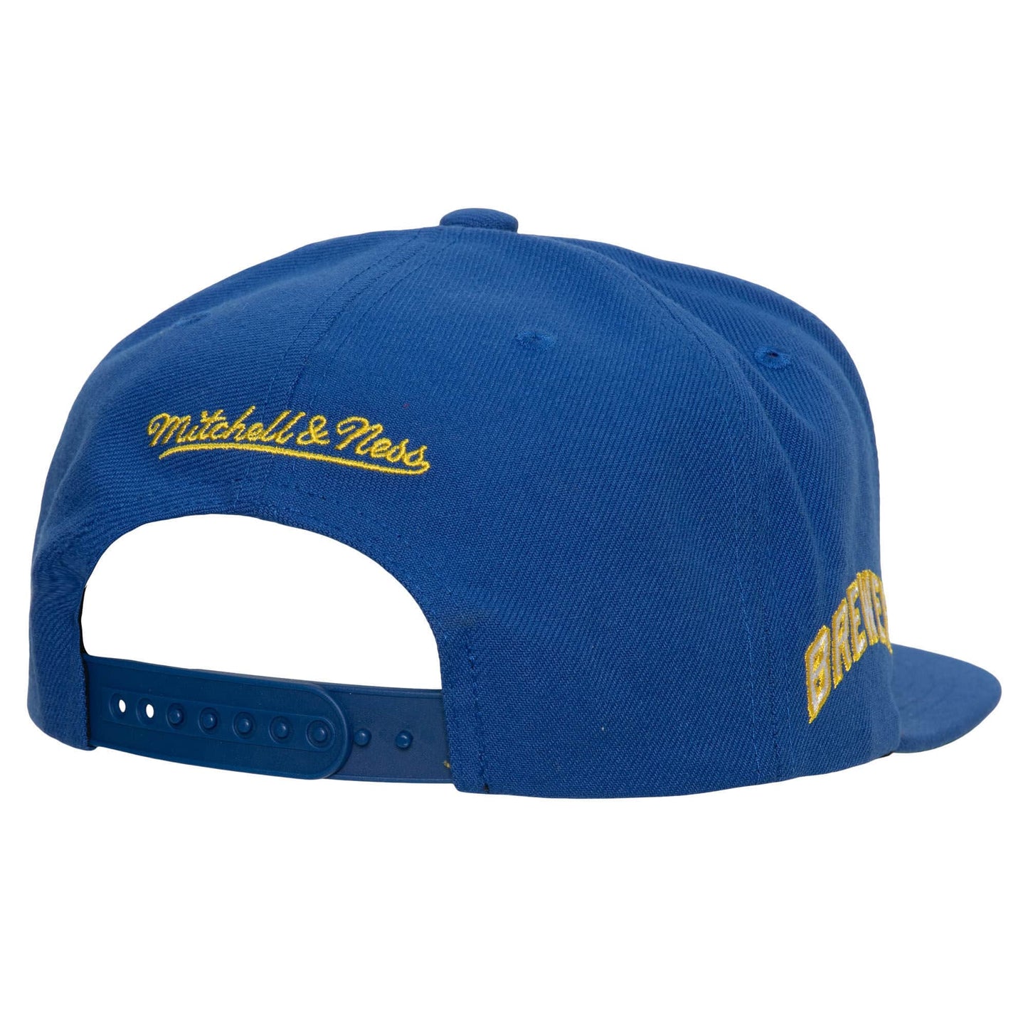 Milwaukee Brewers MLB Mitchell & Ness Evergreen Snapback Coop - Yellow/Blue