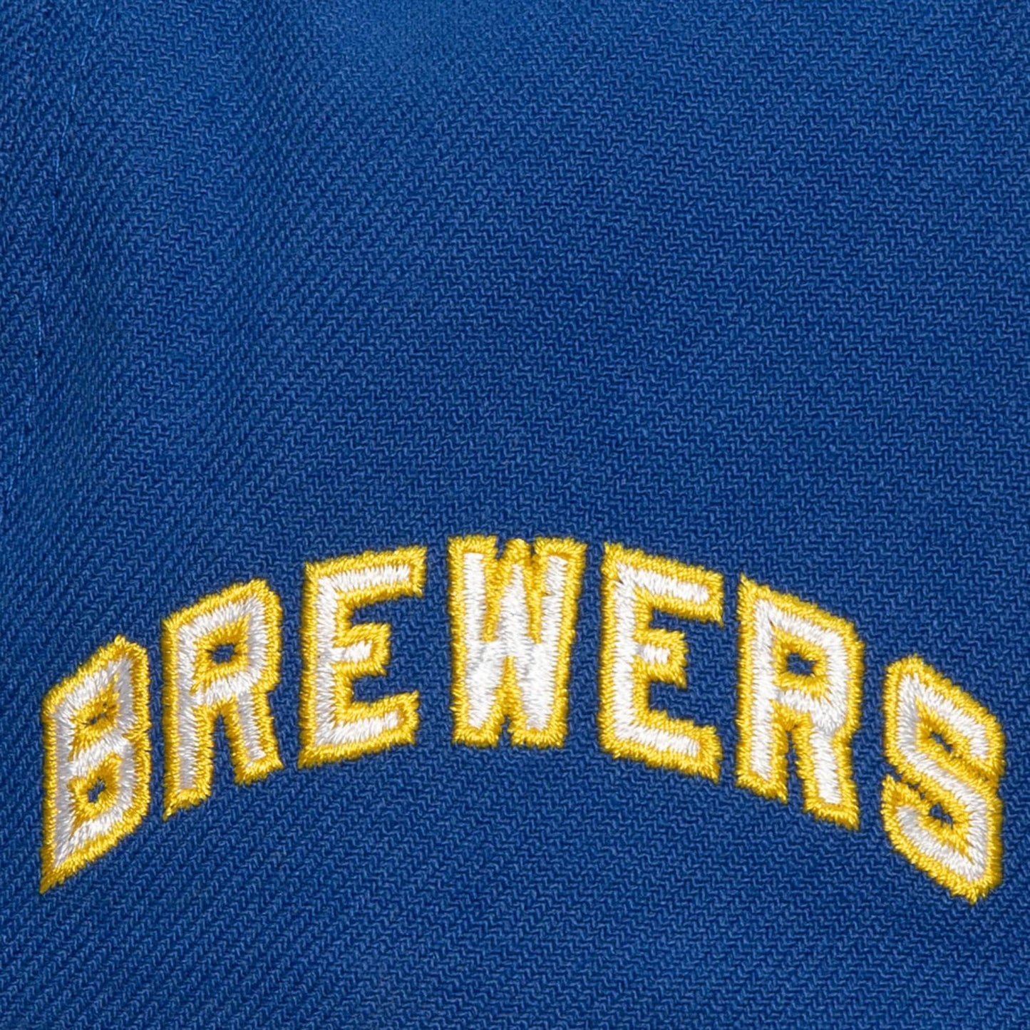 Milwaukee Brewers MLB Mitchell & Ness Evergreen Snapback Coop - Yellow/Blue