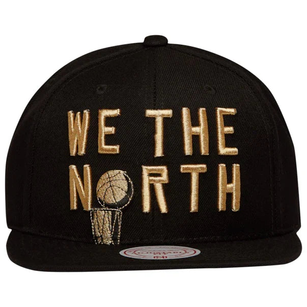 Toronto Raptors Mitchell & Ness We The North Trophy SnapBack - Black/Gold