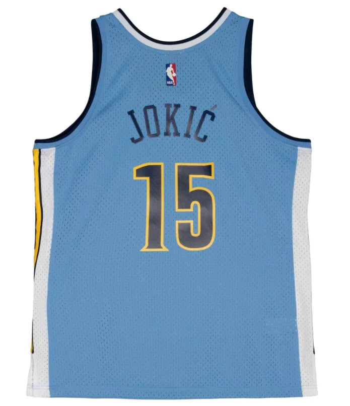 Mitchell & Ness Men's NBA Denver Nuggets Nikola Jokic 2016/17 Hardwood Classics Swingman Jersey - Powder Blue