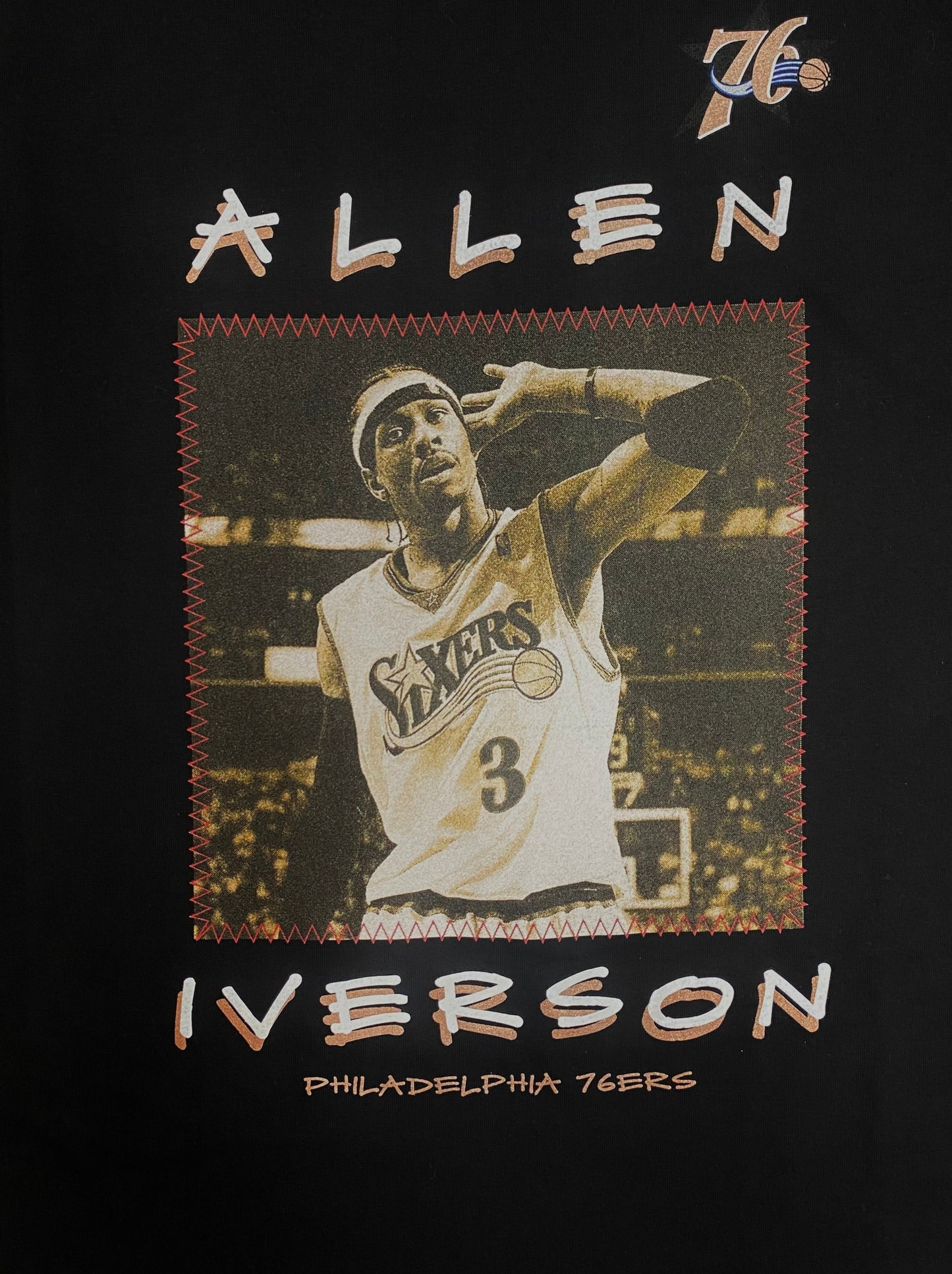Mitchell & Ness Heavyweight Premium Player Tee NBA Philadelphia 76ers Allen Iverson