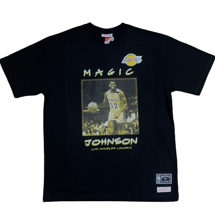 Mitchell & Ness Heavyweight Premium Player Tee  NBA Los Angeles Lakers Ervin "Magic" Johnson