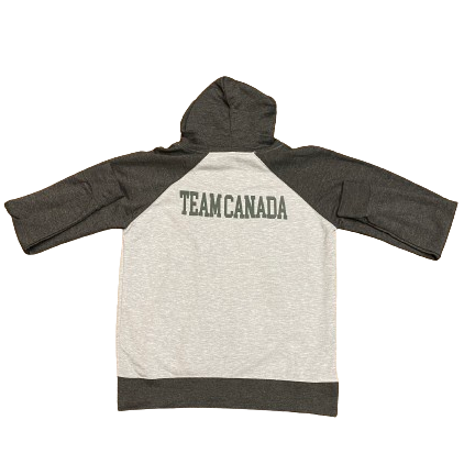 Team Canada Men's Grey Zip-Up Hoodie