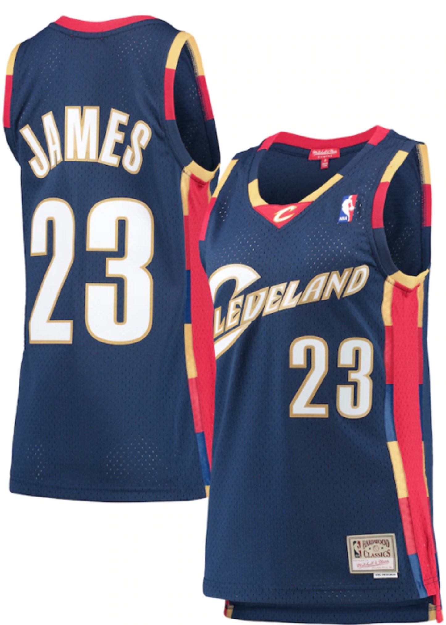 Mitchell & Ness (Women) NBA Cleveland Cavaliers LeBron James 2008/09 Hardwood Classics Swingman Jersey - Navy